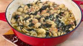One Pot Pasta: Toasted Orecchiette with Pancetta, Fennel + Kale  | Rachael Ray