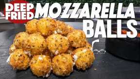 DEEP FRIED MOZZARELLA CHEESE BALLS | SAM THE COOKING GUY