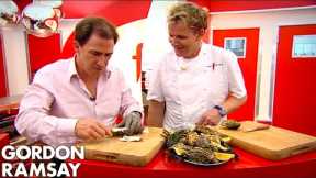 Gordon Ramsay Teaches Rob Brydon How To Shuck An Oyster | The F Word FULL EPISODE