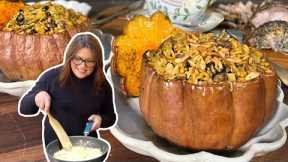 How to Make Stuffed Pumpkin with Spiced Fruit and Nut Rice | Rachael Ray