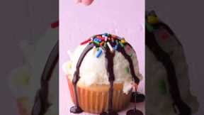 Easy sundae cupcake decorating #shorts