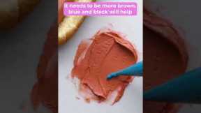 Color matching a hot dog with buttercream frosting